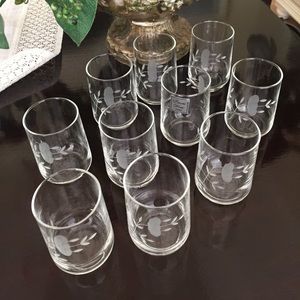 Princess House Heritage Flat 5 oz. Juice Glasses